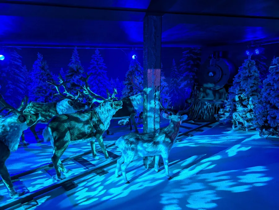 Completed immersive winter environment